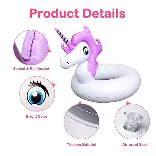 Ai Modrwy Nofio Siâp Unicorn yw hon?