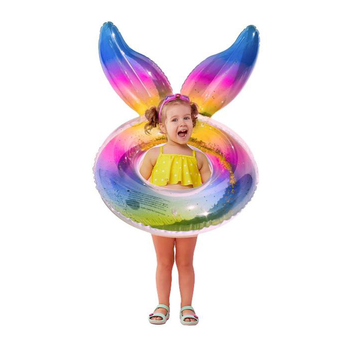 Pam Dewiswch Fodrwy Nofio Siâp Blodau ar gyfer Eich Hwyl wrth y Pwll