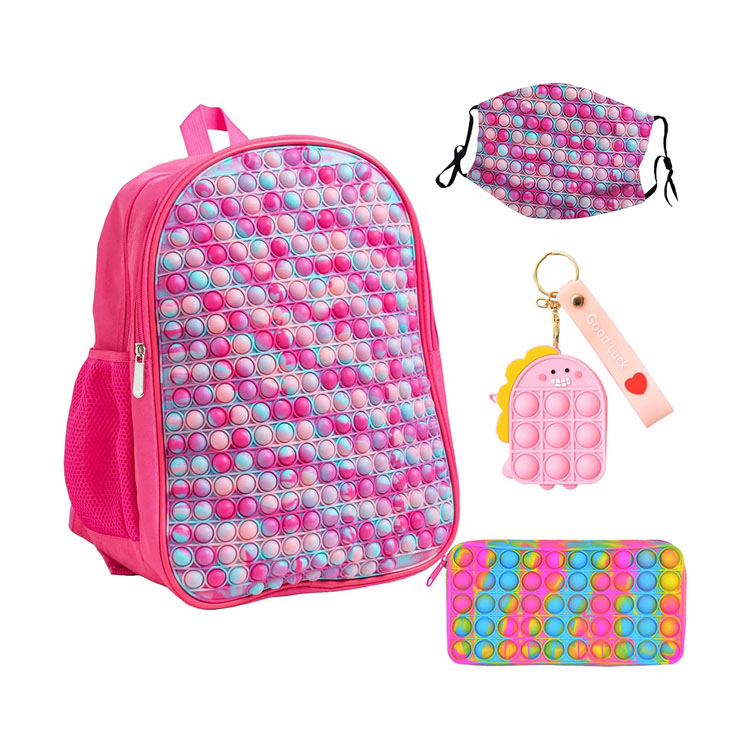 Bag Ysgol Myfyrwyr Fidget Pop-On-It