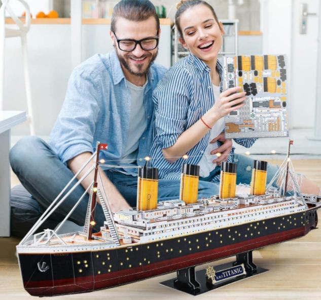 Addurno Cartref Papur Jig-so Stadiwm DIY Teganau Pos 3D